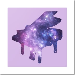 Space Piano Posters and Art